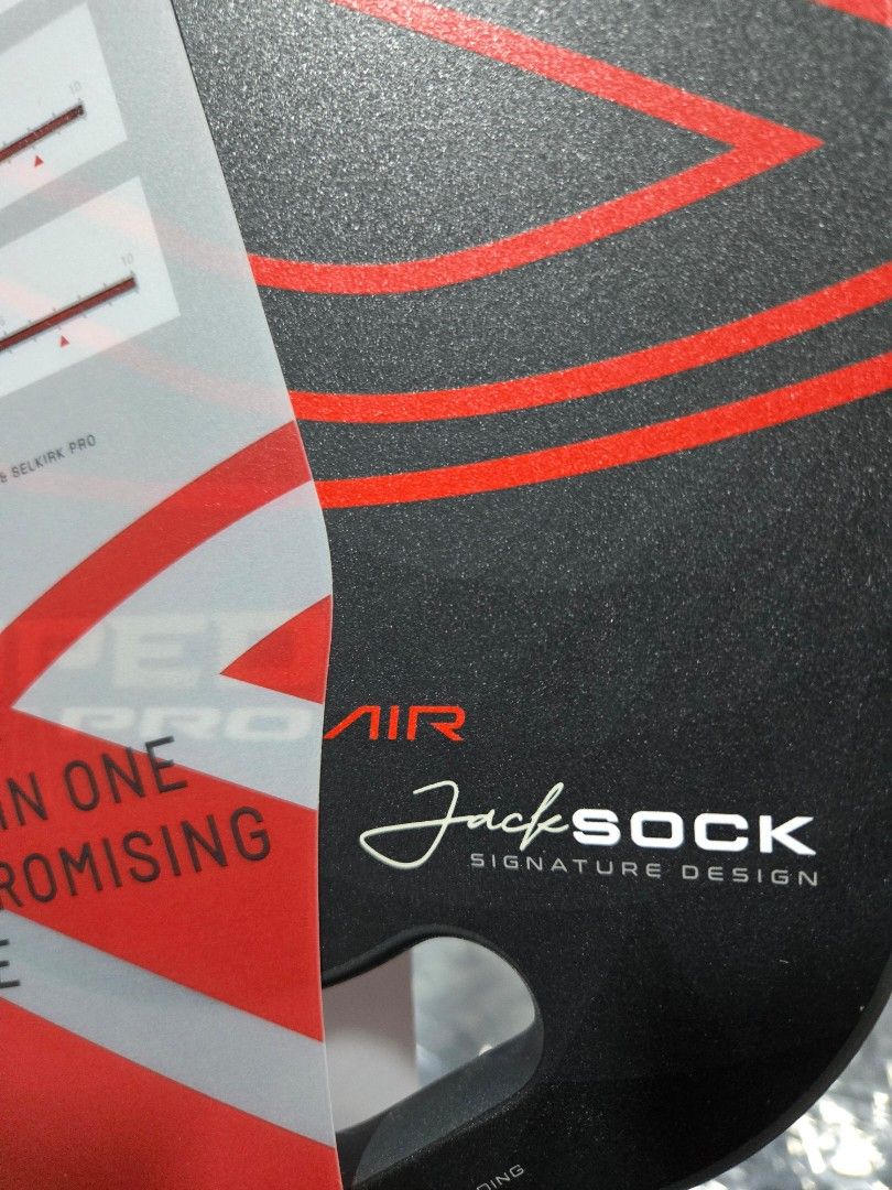 Selkirk Amped Pro Air Jack Sock Edition (Category: Racket and Ball Sports) located in Quezon City. Submitted by bossjec (Listing ID 1451012130, Image 2). Description: Brandnew Sealed 100% Original from SELKIRK SRP is 200USD in US ( see tag price ) Selkirk Premium paddle line **Selkirk Amped Pro AIR INVIKTA** Jack Sock SPECIAL EDITION PADDLE ( Crimson Black ) 16mm Aero-Duraedge Edgeless design 360° Protomolding Flexfoam SELLING FOR ONLY 7.5K CUBAO