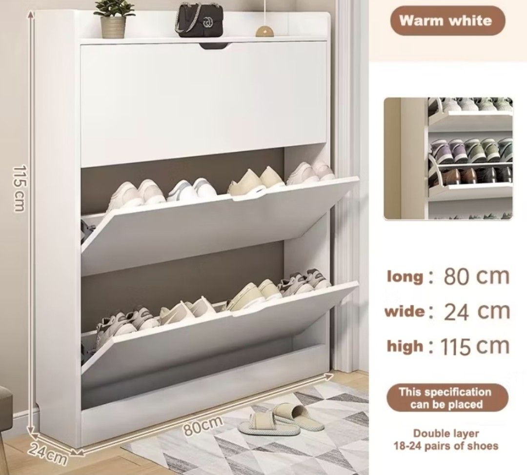 Shoe rack (Category: Storage Boxes & Baskets) located in Paranaque City. Submitted by potatoiceblended (Listing ID 1451007116, Image 1). Description: with issue : lumulundo / curved na yung layers.