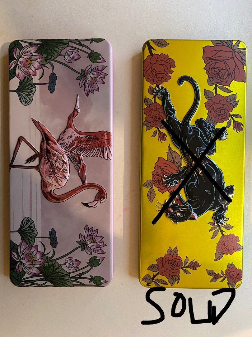 SOBELLA FACE PALETTE (Category: Makeup) located in Kuala Lumpur. Submitted by posybyregina (Listing ID 1450703924, Image 1). Description: Light used. Condition as picture. - Panther ❌ Sold - Flamingo Come in a box. .