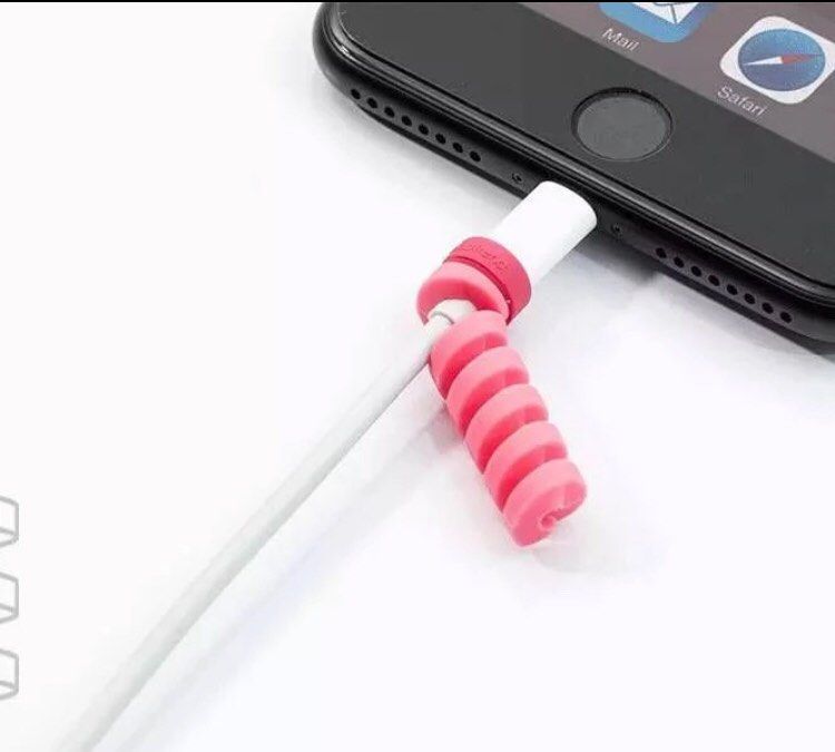 Spiral Cable Protector charger earphones 2 pcs (Category: Chargers & Cables) located in Marikina City. Submitted by theconstantdeclutterer (Listing ID 1451044262, Image 2). Description: Price is for 2 pcs P99 or 4 pcs P198 Spiral cable protector for your phone charger, laptop cord or corded earphones etc. Random Color. Get this now!.
