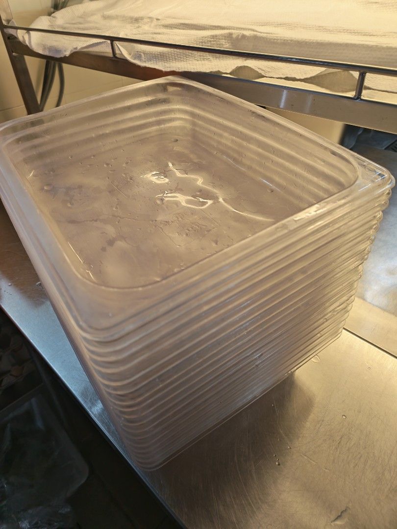 Stackable Clear Plastic Food Storage Containers