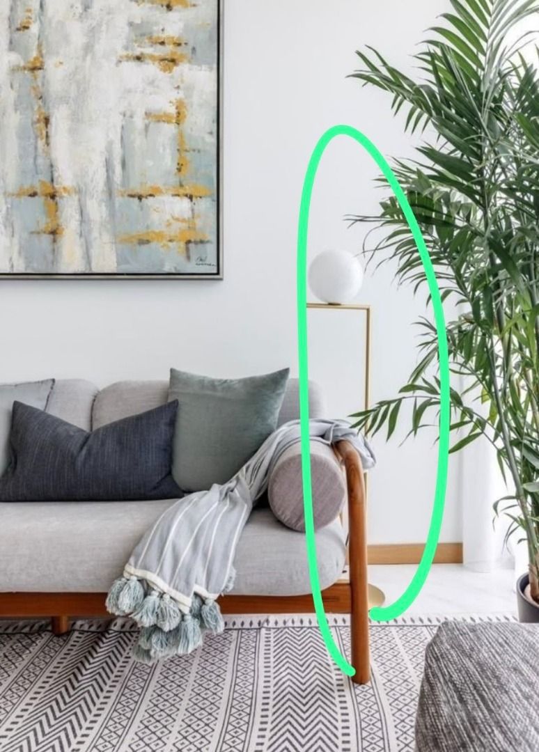 Standing Gold Lamp