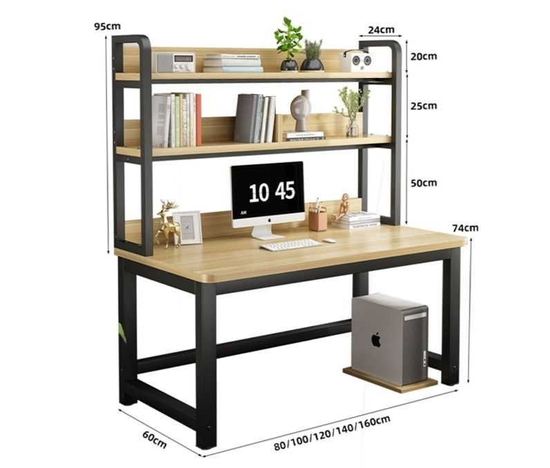 Study Table Type A84 (Category: Tables & Sets) located in Singapore. Submitted by yoyohk_shop (Listing ID 1451079289, Image 3). Description: Study Table Type A84 Price: S$329 Material: 16mm solid wood particle board, 5×5cm stainless steel legs Specifications: Arc-edge desktop, adjustable foot pads, multiple sizes and top colour selections ## Available Sizes & Styles 80×60×169cm / 100×60×169cm / 120×60×169cm / 140×60×169cm / 160×60×169cm Black leg