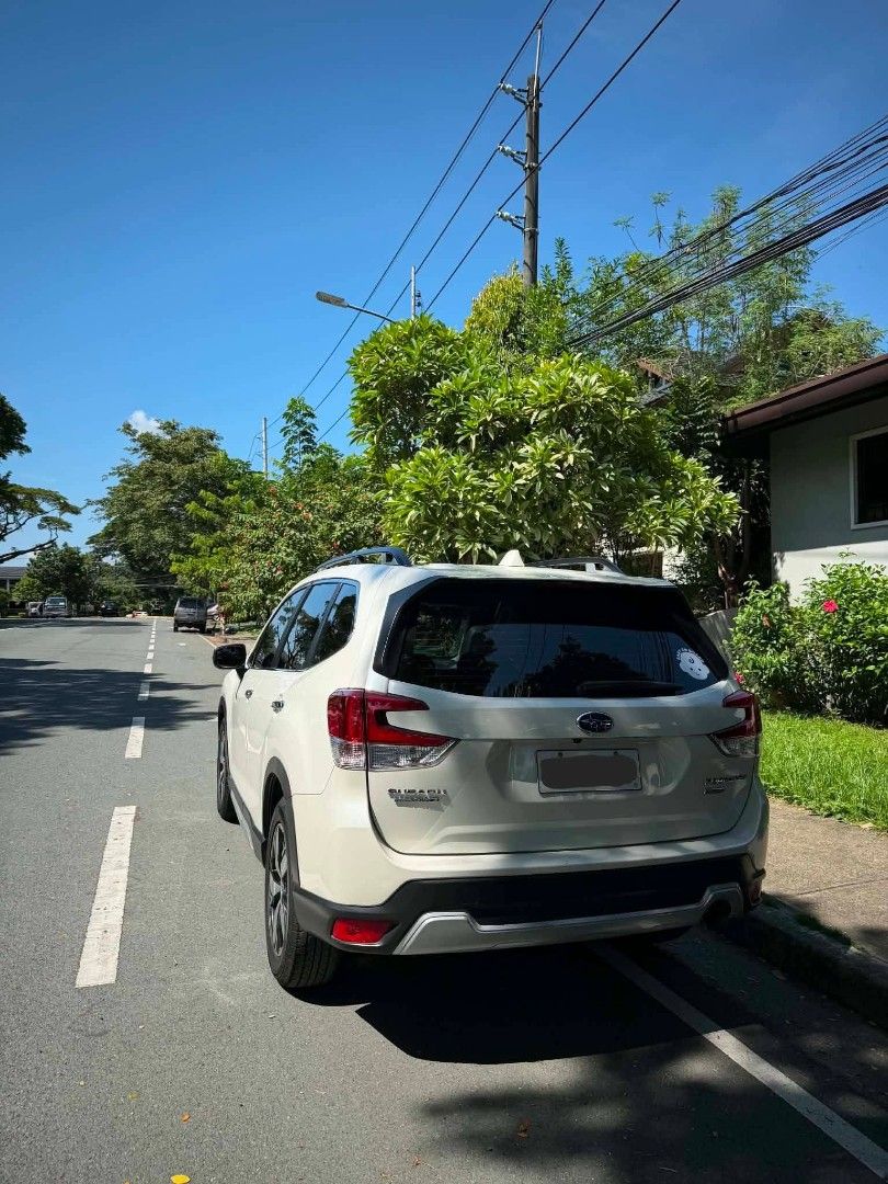 Subaru Forester 2.0i-S Auto (Category: Used Cars) located in Mandaluyong City. Submitted by marconicandro (Listing ID 1451039175, Image 2). Description: For sale!!! 2019 Subaru Forester 2.0i-S Top of the line variant 52K KM original mileage Leather seats Sun roof No issues at all No accident Not flooded Brand new tires Complete docs 8 end plate Updated registration PMS done at 50K Original Paint 700K Muntinlupa City.