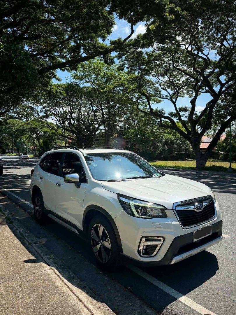 Subaru Forester 2.0i-S Auto (Category: Used Cars) located in Mandaluyong City. Submitted by marconicandro (Listing ID 1451039175, Image 1). Description: For sale!!! 2019 Subaru Forester 2.0i-S Top of the line variant 52K KM original mileage Leather seats Sun roof No issues at all No accident Not flooded Brand new tires Complete docs 8 end plate Updated registration PMS done at 50K Original Paint 700K Muntinlupa City.