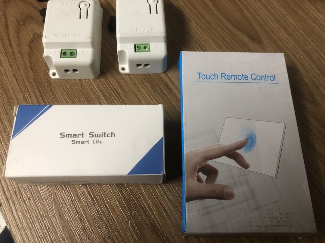 Touch Wireless Switch Light RF433mhz and Controller (Category: Electrical, Adaptors & Sockets) located in Bacoor. Submitted by arvzzy (Listing ID 1450999667, Image 2). Description: FOR SALE 1x 2 Gang (used nitesting lang) 1x 1 Gang (brandnew) 3pcs RF433mhz controller (2 used / 1 new) Location: Garden City Bacoor.