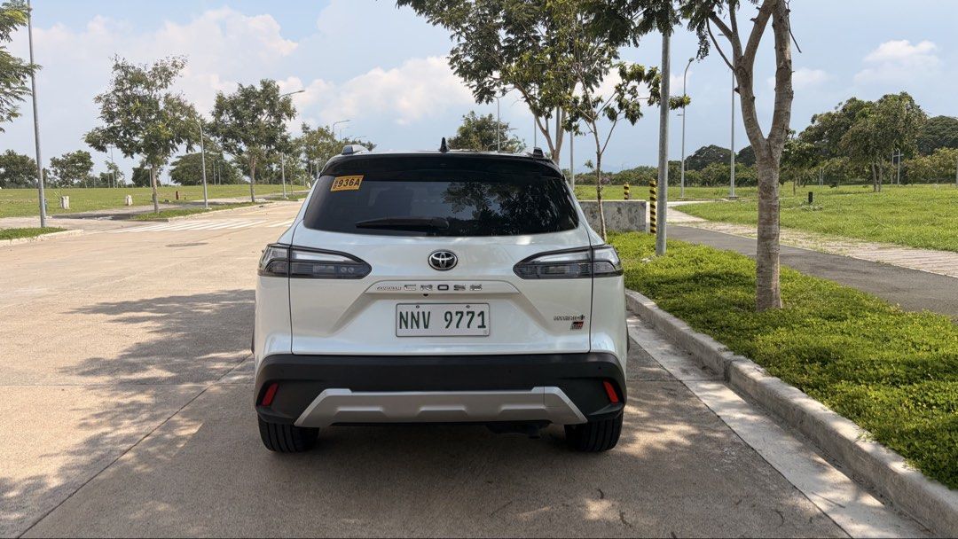 Toyota Corolla Cross GR-S HYBRID Auto (Category: Used Cars) located in Makati City. Submitted by realtorjoben (Listing ID 1451006864, Image 3). Description: Selling my 2024 Hybrid Corolla Cross GR Sport (top spec) - 50k mileage - ⁠two tone color, pearl white with black - ⁠casa maintained - Sun Roof - ⁠leather seats, driver seat 8 way adjustment - Rear AC vents - ⁠push start and power tailgate with kick sensor - ⁠adaptive cruise control with 360 s