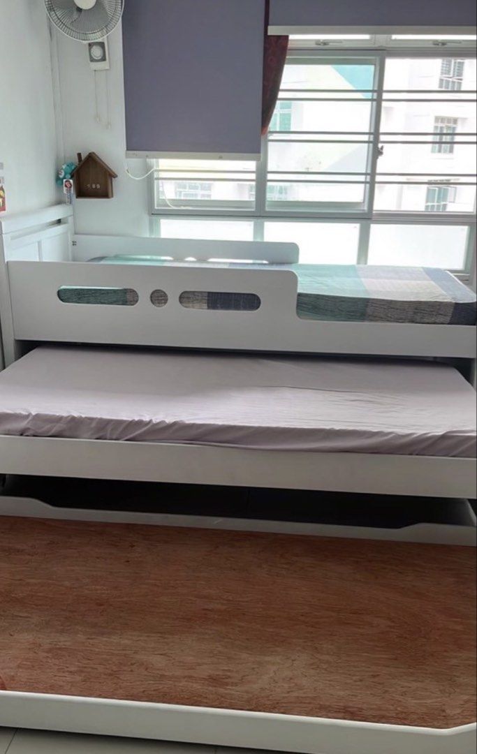 Triple deck bunk bed pull out frame515718228110233602