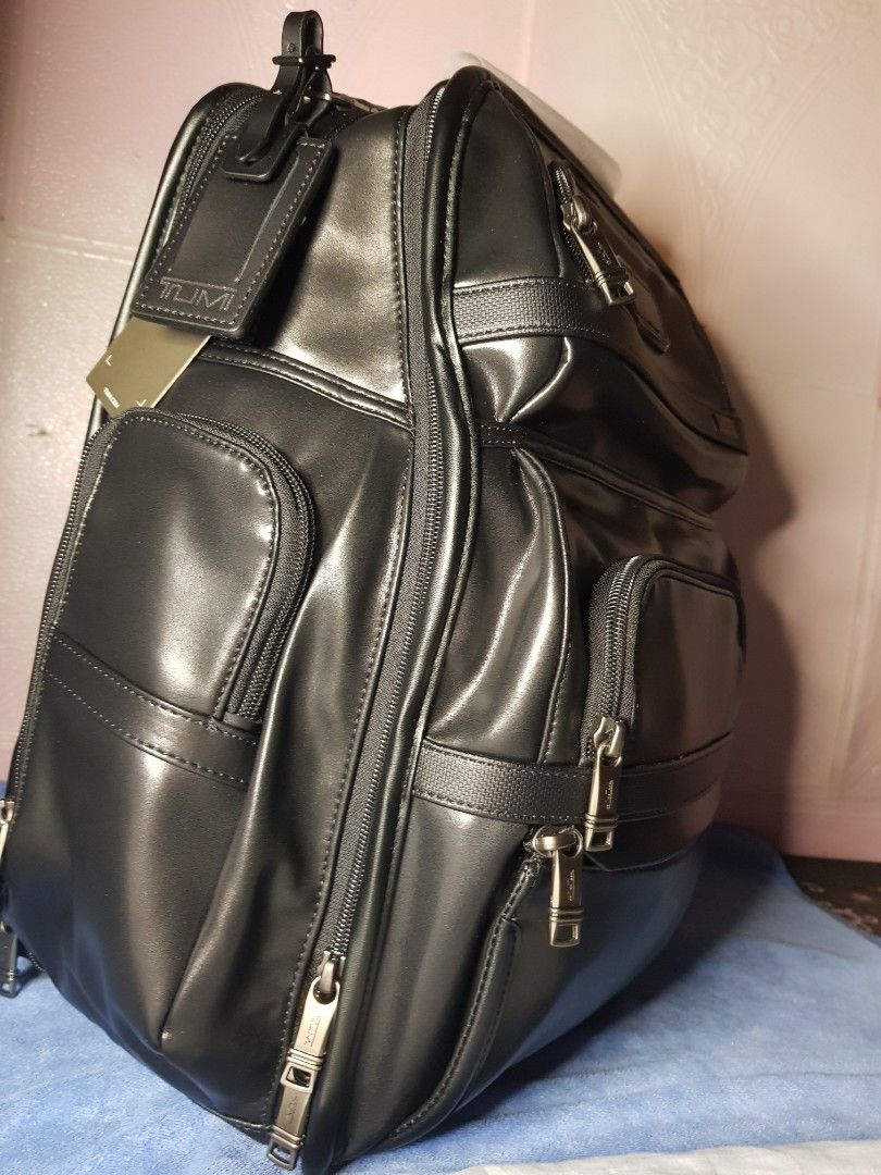 Tumi Leather Backpack (Category: Backpacks) located in Manila. Submitted by trplxn (Listing ID 1451096650, Image 2). Description: TUMI Alpha 3 made of smooth high-quality leather. Spacious, well-organized, very durable. Perfect for work, travel, and daily use. Timeless sleek style that goes with everything..