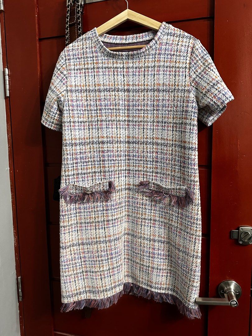 Tweed dress (Category: Dresses) located in General Trias. Submitted by declutter_manilaaa (Listing ID 1451099426, Image 1). Description: Can fit up to semi large.