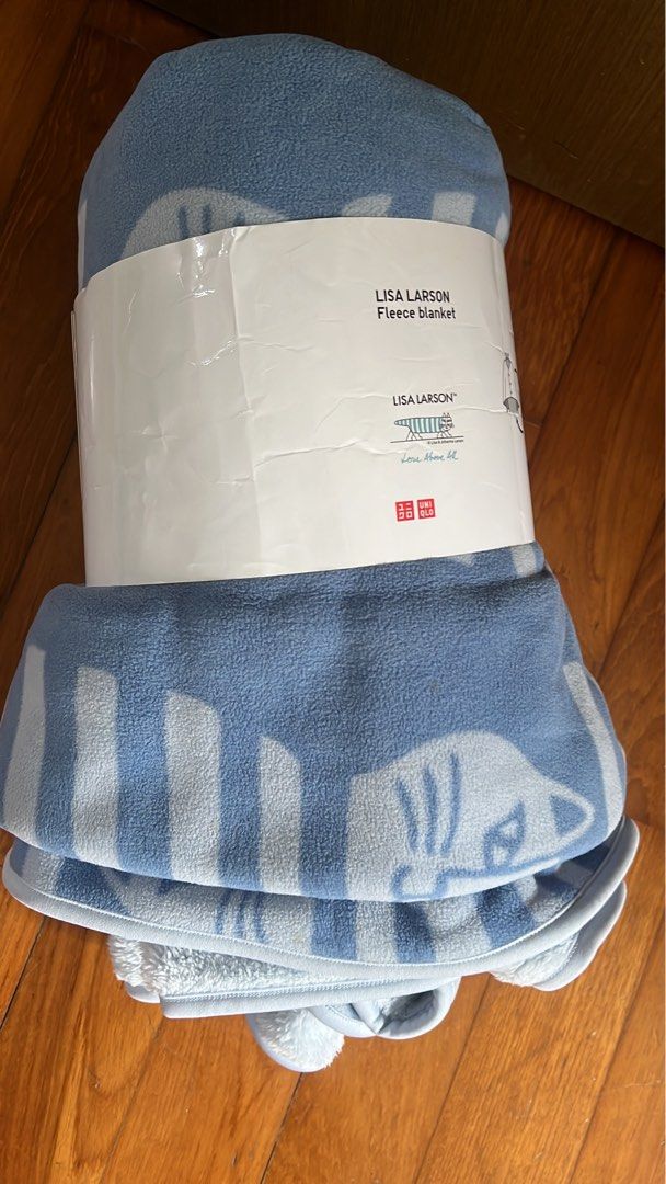 UNIQLO Lisa Larson Fleece Blanket 134x80cm Blue