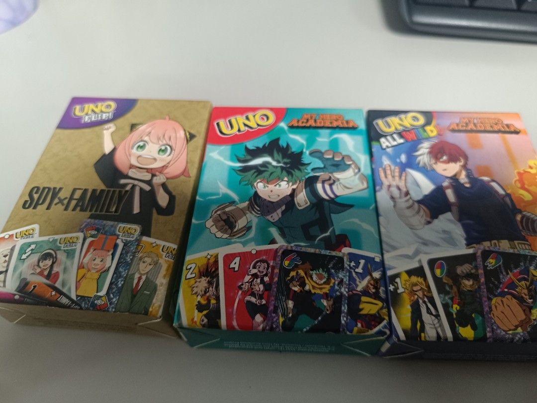 UNO x Mcdo(spy family, MHA) (Category: Raw Singles) located in Caloocan City. Submitted by mango_jelly_yogurt (Listing ID 1450979818, Image 1). Description: - 200 each - 450 ALL.