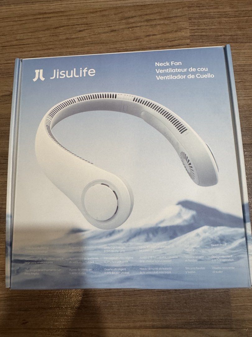 UNUSED JisuLife Neck Fan (Category: Fans) located in Manila. Submitted by angelrotting (Listing ID 1451059312, Image 1). Description: Product Model : FA14-S Brand : JisuLife Input : 5.0 V = 2.0 A Battery Capacity : 4000 maH.
