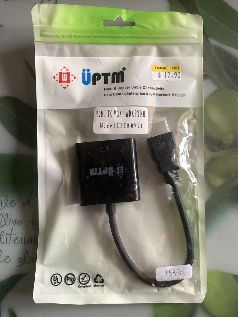UPTM HDMI to VGA Adapter Model:UPTM-HVI