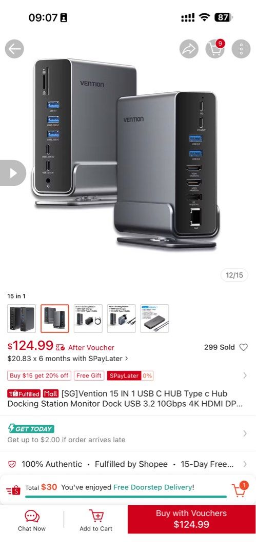 Vention 15-in-1 usb c dock515222596884244486