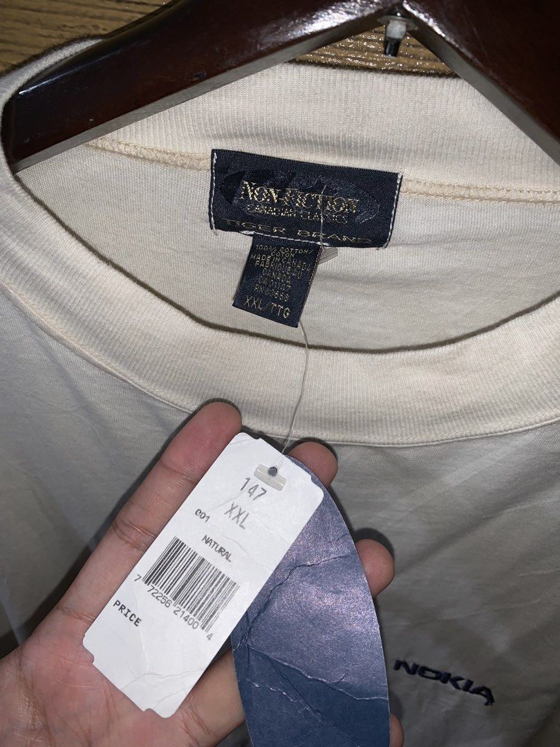 Vintage Nokie shirt (Category: Coats, Jackets and Outerwear) located in Valenzuela. Submitted by Caloooy (Listing ID 1451086073, Image 2). Description: Vintage Nokie Pullover Complete w/ tags Issue: stains XXL on tag For only 600+sf.