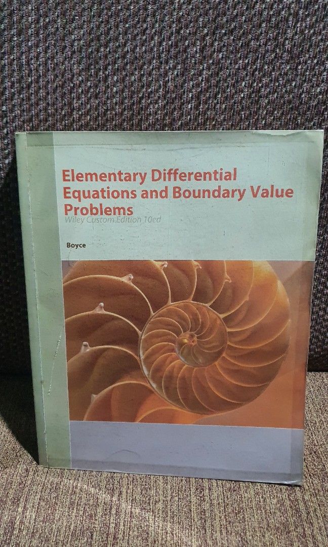 Wiley | Boyle | Elementary Differential Equation and Boundary Value Problems (Category: Textbooks) located in San Pedro. Submitted by iris_declutters (Listing ID 1451080379, Image 1). Description: .