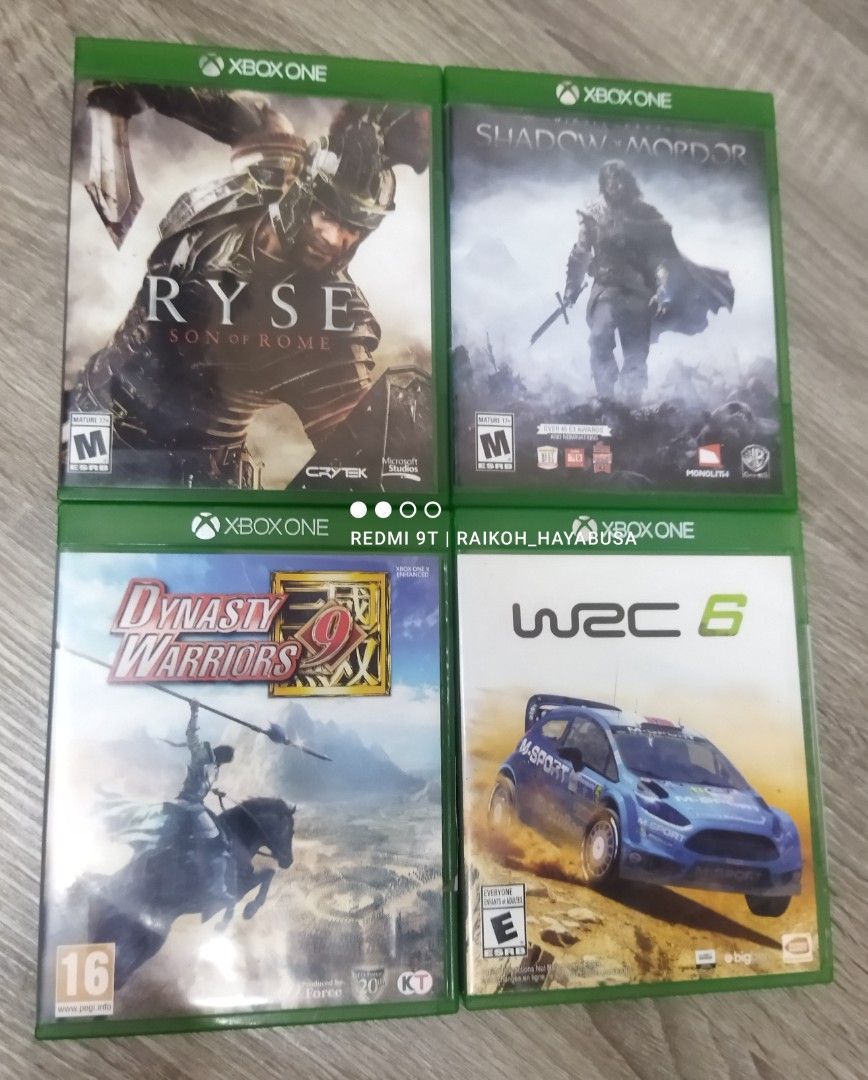 Xbox Series X & Xbox One Games (Category: Xbox) located in Dasmarinas. Submitted by nixx_hayabusa (Listing ID 1451109400, Image 3). Description: Xbox One/Series X Games Forza Horizon 5 (Series X) 1,500 (SOLD) FIFA 2K21 (Series X) 500 HALO: The Master Chief Collection 1,000 (SOLD) Tekken 7 800 WRC 6 500 Need For Speed Rivals 500 Call Of Duty WWII 500 (SOLD) Ryse: Son Of Rome 600 (SOLD) Middle Earth's SHADOW OF MORDOR 500 NBA2K21 500 Dynasty Warrio
