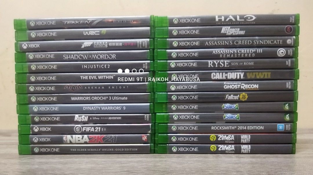 Xbox Series X & Xbox One Games (Category: Xbox) located in Dasmarinas. Submitted by nixx_hayabusa (Listing ID 1451109400, Image 2). Description: Xbox One/Series X Games Forza Horizon 5 (Series X) 1,500 (SOLD) FIFA 2K21 (Series X) 500 HALO: The Master Chief Collection 1,000 (SOLD) Tekken 7 800 WRC 6 500 Need For Speed Rivals 500 Call Of Duty WWII 500 (SOLD) Ryse: Son Of Rome 600 (SOLD) Middle Earth's SHADOW OF MORDOR 500 NBA2K21 500 Dynasty Warrio