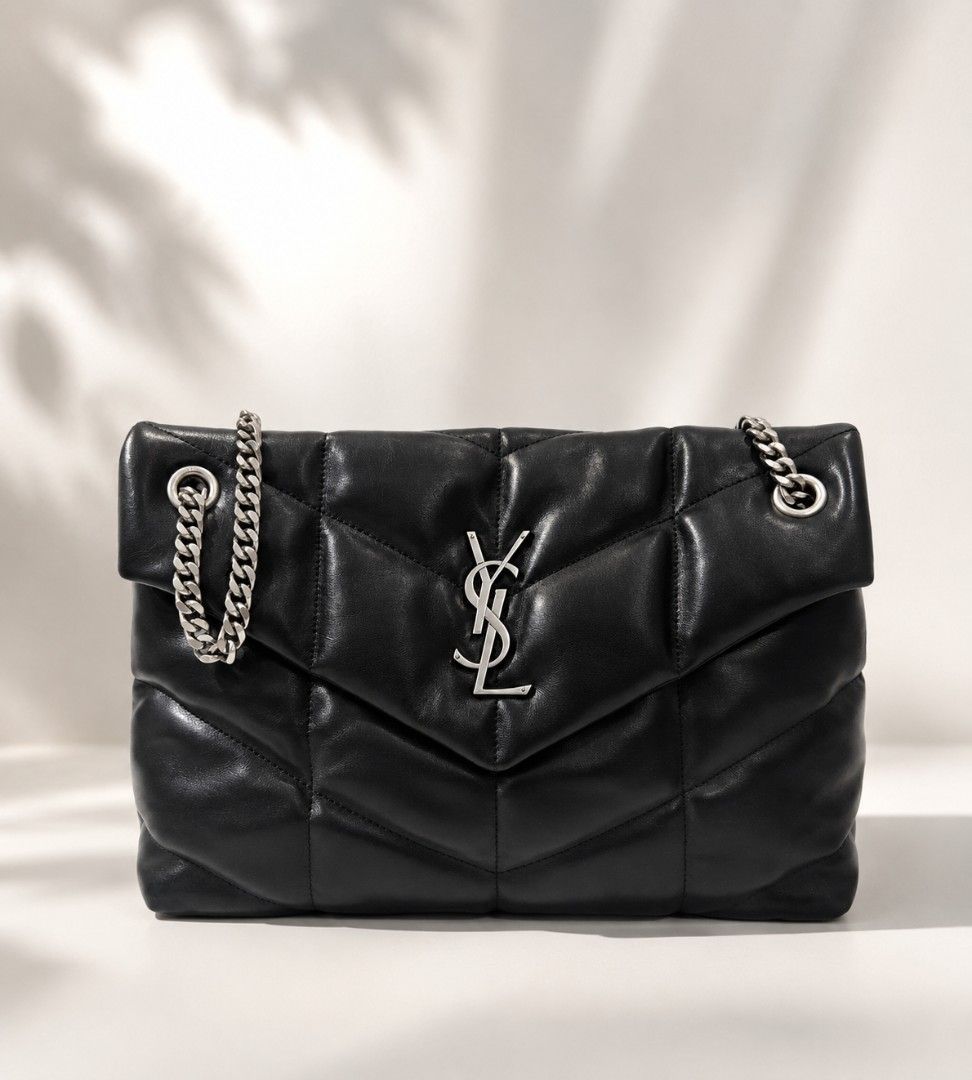 Ysl Loulou Puffer Medium (Category: Luxury Bags & Wallets) located in Pateros City. Submitted by hoarderhub (Listing ID 1451107640, Image 1). Description: YSL Medium Loulou Puffer - Black in silver hardware Send us me your offer—I might just say yes! 😉 ✨ Returns & refunds accepted. I'm a buyer too, so I know how easy it is to make an impulse purchase (sometimes for that little dopamine boost! 😅). As a fellow bag lover—and a bit of a hoarder—I'm