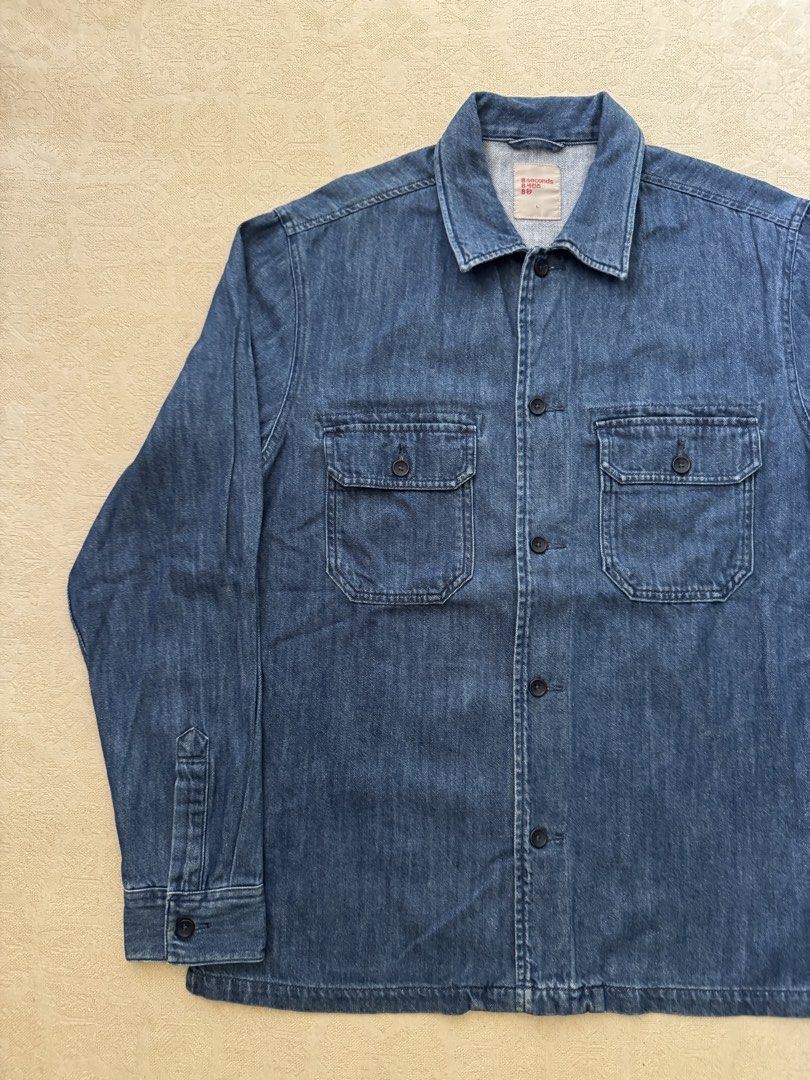 8Seconds Amekaji Denim Shirt (Category: Tshirts & Polo Shirts ) located in Angeles City. Submitted by luigisells (Listing ID 1451199335, Image 3). Description: Size L L29” W23” Very Good Condition Issue/s: none MOP: Gcash or Bank Transfer Courier: J&t Express.