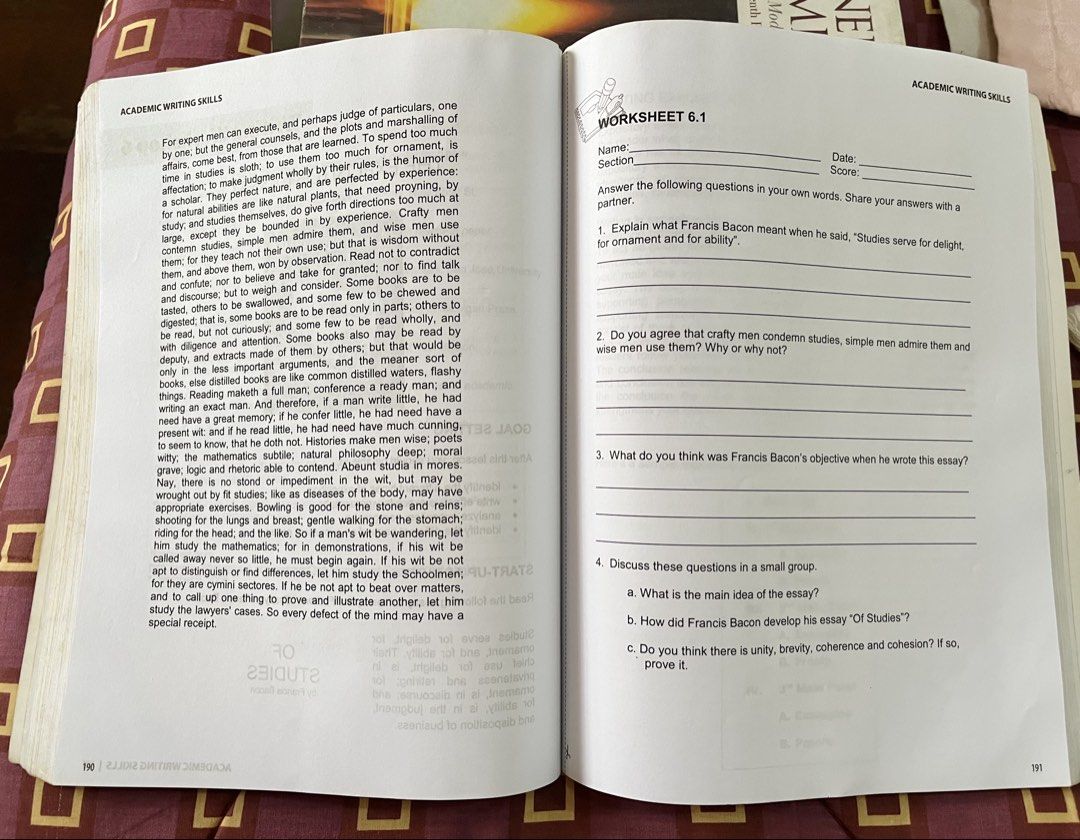 Academic Writing Skills textbook (Category: Textbooks) located in Quezon City. Submitted by sustainable.sarah (Listing ID 1451179285, Image 3). Description: .