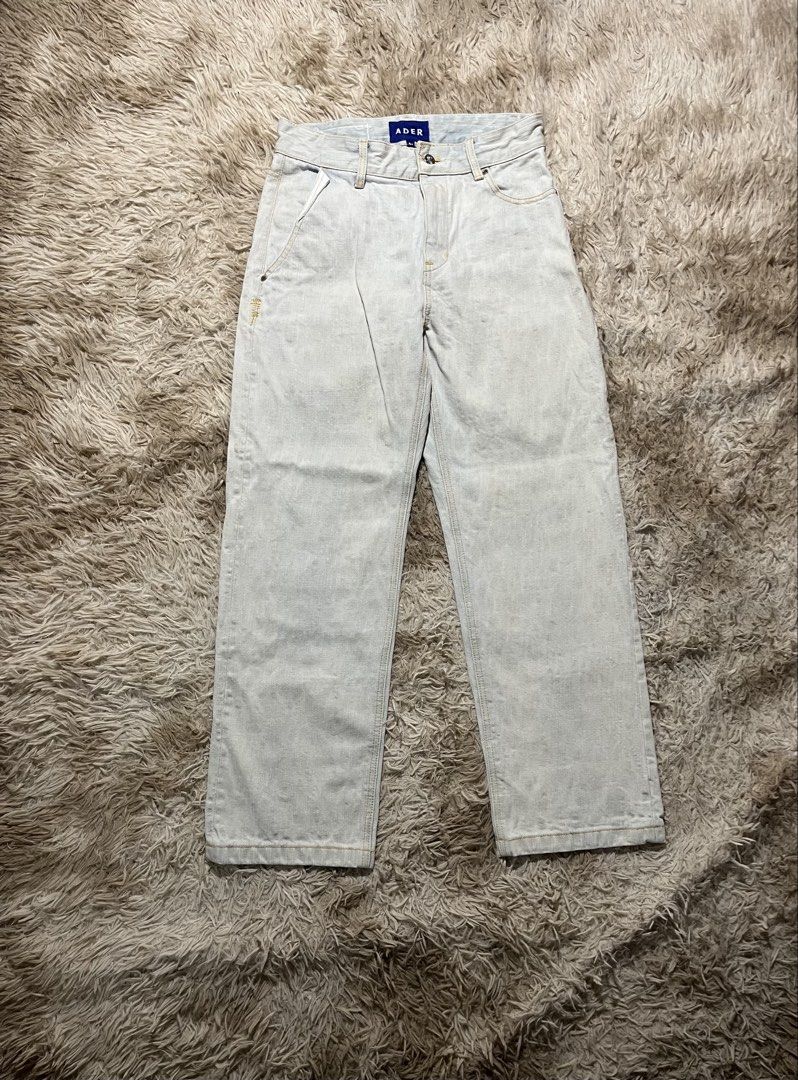 Ader Error Denim Pants (Category: Jeans) located in Siquijor. Submitted by dcfinds (Listing ID 1451272500, Image 2). Description: Ader Error Denim Pants Excellent Condition 10/10 Color rate Waist: 30-31 Length: 40 Thigh: 11.5 Leg opening: 9 699💸 .