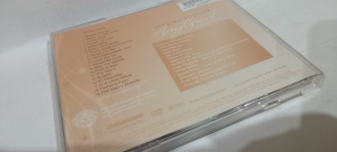 Amy Grant Greatest Hits 2 CD Set (Category: CDs & DVDs) located in Manila. Submitted by jeannetteyago (Listing ID 1451276293, Image 3). Description: - Amy Grant Greatest Hits 2 CD set - Features all her classic songs - Case is also in good shape - A must-have collection for fans.