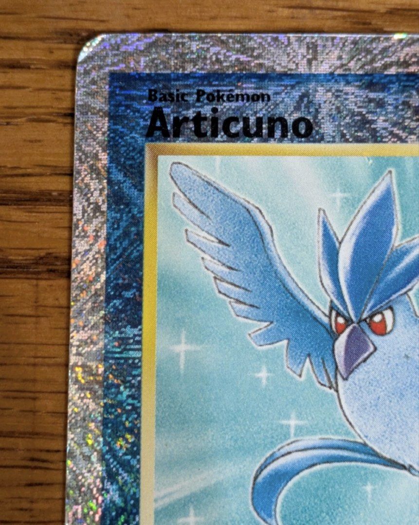 Articuno 2/110 Legendary Collection Reverse Holo MP-HP (Category: Toys & Games) located in Shah Alam. Submitted by osidfray (Listing ID 1451248969, Image 2). Description: - Vintage Rev Holo Articuno Pokemon Card - Type: Basic Pokemon - HP: 70 - Attacks: Freeze Dry, Blizzard - Retreat Cost: 2 Colorless Energy - Illustrator: Mitsuhiro Arita - A legendary bird Pokemon.
