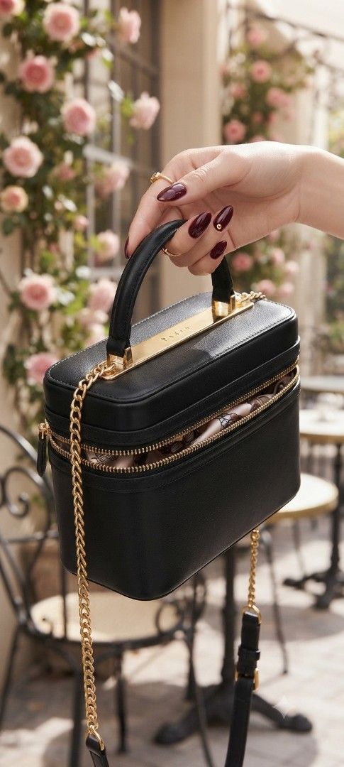 Brand new Black Vanity Case Bag with Chain Strap (Category: Cross-body Bags) located in Cavite. Submitted by house_of_tabitha (Listing ID 1451140288, Image 2). Description: - Pedro black vanity case handbag - Top handle and detachable chain strap - Gold hardware details - Zip closure for secure storage - Comes with original tags - Ideal for organizing essentials brand new with tags super nice.