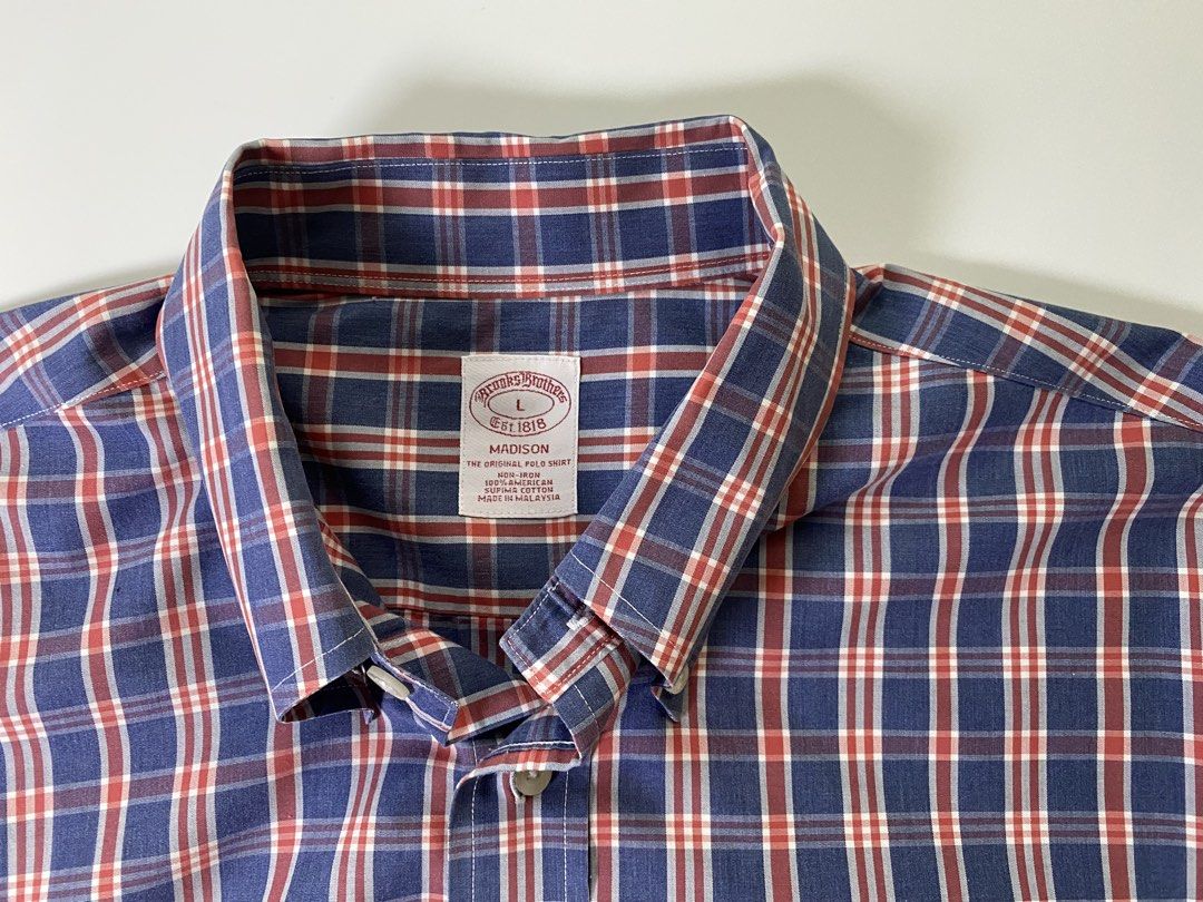 Brooks Brothers Madison (Category: Formal Shirts) located in Bago City. Submitted by johnpaul_gidlayan (Listing ID 1451211550, Image 3). Description: Brooks Brothers Madison Item Details Size: Large-X-Large Dimension: 24.5x31-32 Sleevees: 25 Shoulder: 20.5 Condition: Excellent condition (needwash) Color Rate: 9.5/10 Flaws: None (Item color vary due to lighting) — Price: 850+sf.