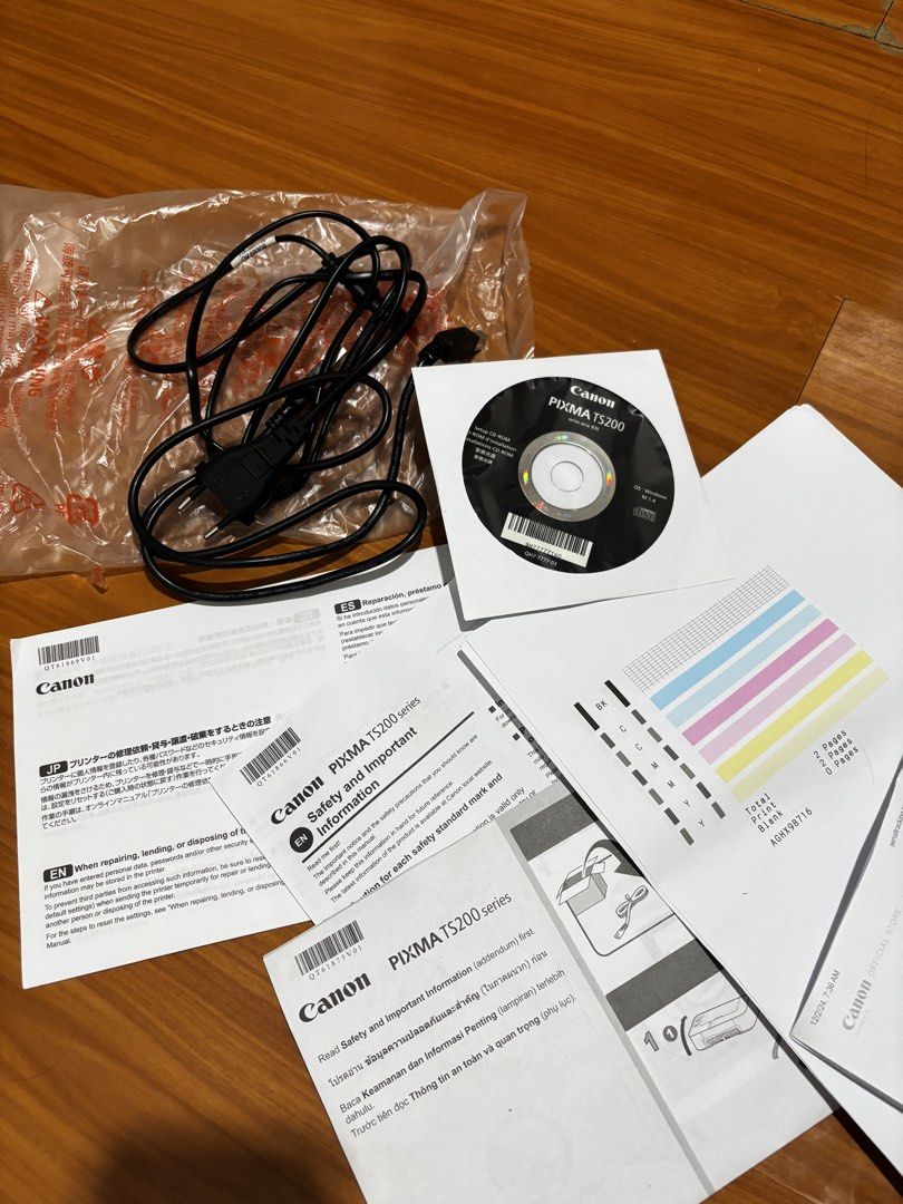 CANON PIXMA TS207 (Category: Printers, Scanners & Copiers) located in Cavite. Submitted by prelovedbyreluv (Listing ID 1451247201, Image 2). Description: After maubos yung 1 cartridge hindi na nag refill and hindi na nagamit. Nakastock nalang. Complete w/ box, papers, and cd .