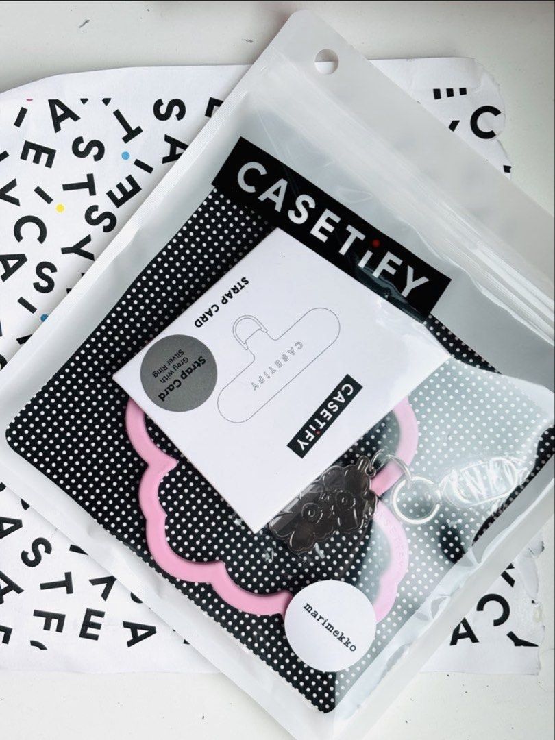 CASETiFY Marimekko Unikko Jelly Wristlet with Strap Card, 手提電話