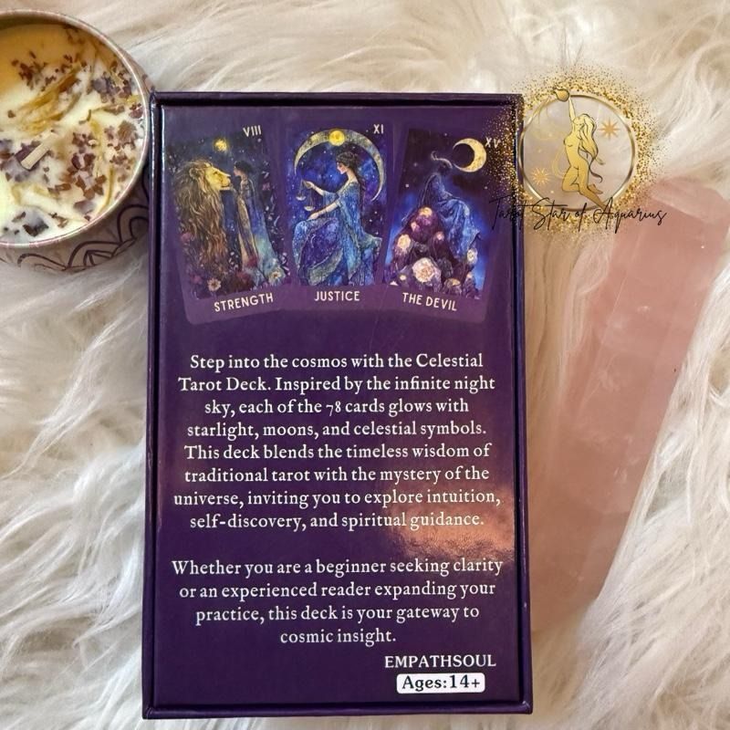 Celestial Tarot Deck - AUTHENTIC (Category: Storybooks) located in Bacoor. Submitted by tarotstarofaquarius (Listing ID 1451293294, Image 2). Description: NEW AND SEALED AUTHENTIC.