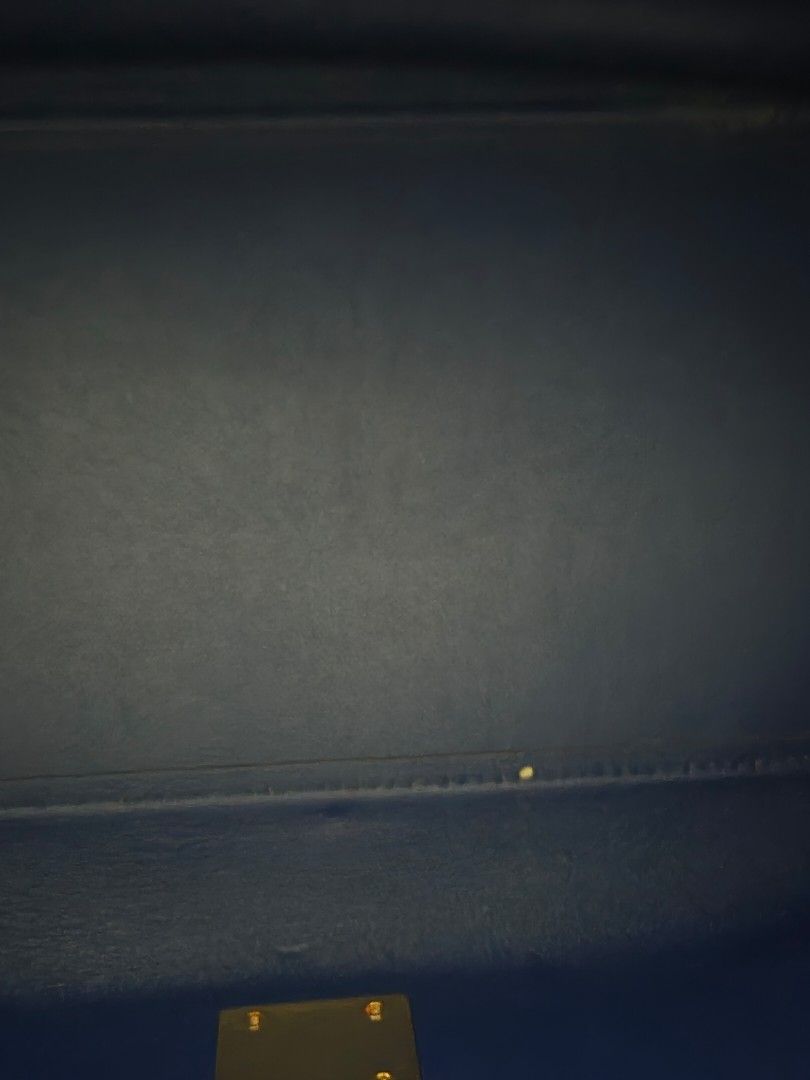 Celine Trio Bag Navy Blue Beige Leather (Category: Luxury Bags & Wallets) located in Paranaque City. Submitted by shopaholic_k.i. (Listing ID 1451132048, Image 3). Description: - Authentic Celine Trio bag - Color: Navy blue and beige leather - Hardware: Gold with Celine engraving - Includes: Dust bag and authenticity cards - Perfect for everyday use.