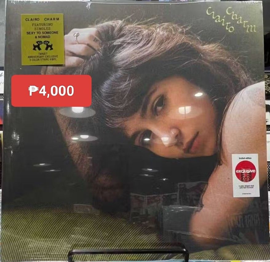 CLAIRO Charm Vinyl (Target, Tri-color, 1LP) (Category: Vinyls) located in Manila. Submitted by jhenaloymerchandise (Listing ID 1451151242, Image 1). Description: CLAIRO Charm Vinyl (Target, Tri-color, 1LP) = ₱4,000 brand new sealed.