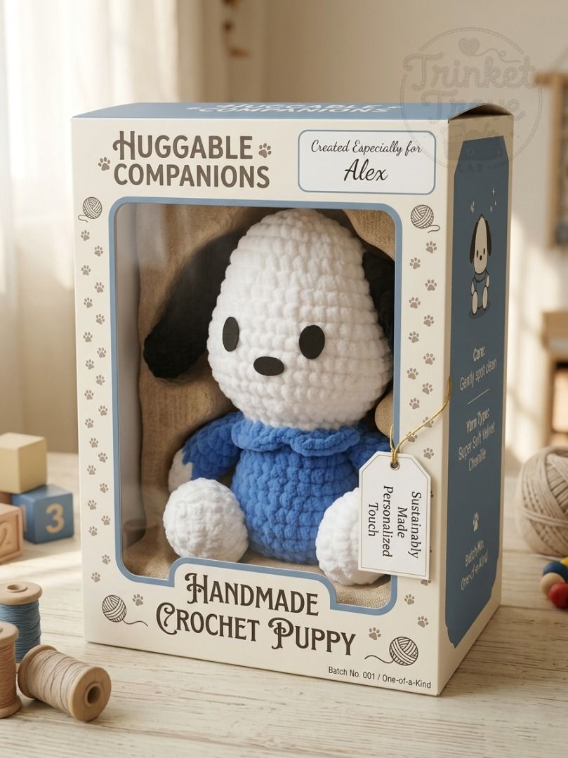 Crochet Pochacco Plush Doll Custom Made (Category: Plushies & Soft Toys) located in Antipolo. Submitted by hanlor0516 (Listing ID 1451177498, Image 3). Description: 🌸 Meet Your New Best Friend: Handmade Pochacco Crochet Plushie Bring home the ultimate cuddly companion with this beautifully handcrafted, Pochacco-inspired crochet plushie! Perfect for fans of adorable puppy characters, collectors of unique handmade items, or anyone looking for a sw