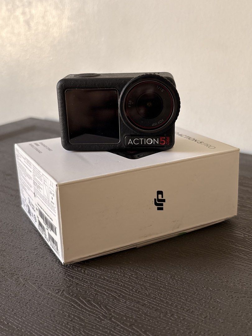 DJI Osmo Action 5 Pro (Category: Cameras) located in Antipolo. Submitted by abclairefg (Listing ID 1451191717, Image 2). Description: DJI Osmo Action 5 Pro Black/Standard Set ₱16,500 Complete set See pictures for inclusions. No SD card included Slightly used No issue Ping if interested.
