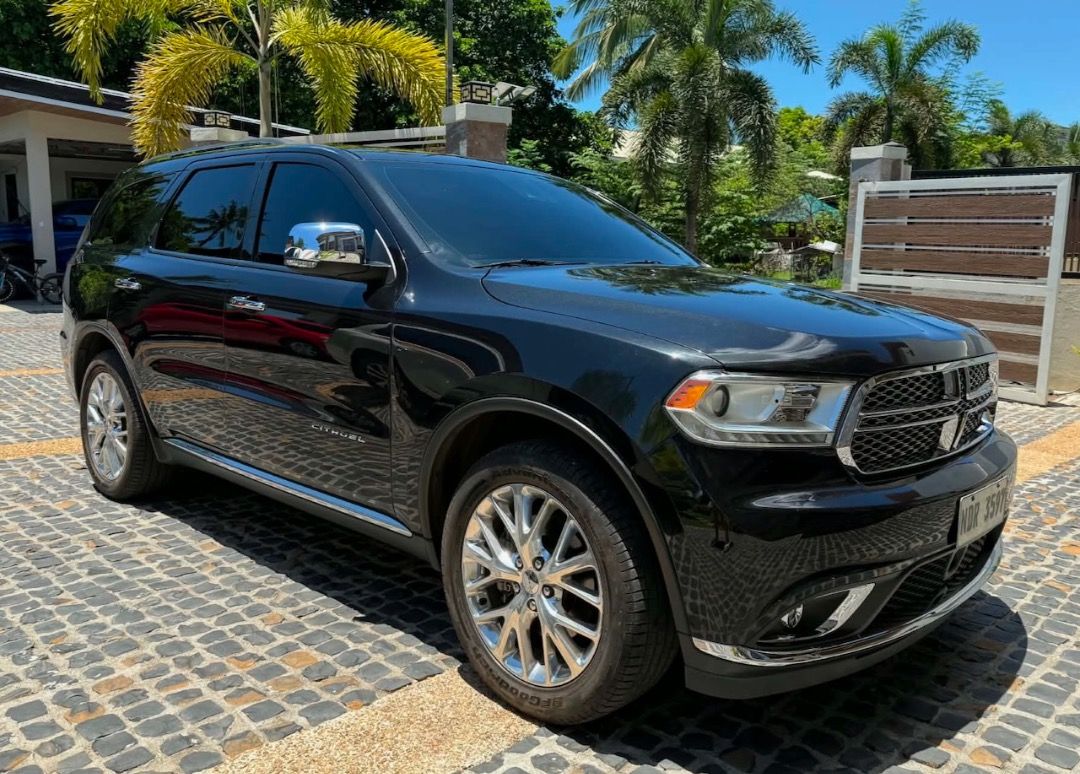 Dodge Durango Citadel Auto (Category: Used Cars) located in Quezon City. Submitted by jopen0910 (Listing ID 1451268106, Image 2). Description: 2015 Dodge Durango Citadel 3.6L V6 AWD Automatic with paddle shifters Black exterior with beige leather interior 34K+ odometer First owned. Never had any issues with the car. Casa maintained. .