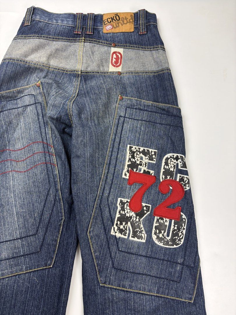 Ecko Unltd Baggy Jeans with big Long Pockets (Category: Jeans) located in Roxas City. Submitted by dailydrops.5800 (Listing ID 1451256018, Image 3). Description: Ecko Unltd Baggy Jeans with big Long Pockets High Rise Baggy Zipper Fly Measurements are in Inches Waist: 26 Length: 42 Inseam: 31 Front rise: 12 Thigh: 11 Knee: 11 Leg Opening: 10.5 Issue: Minimal Sign of Usage Condition: 9/10 Price: 1500 + Shipping fee Feel free to DM us if you have qu