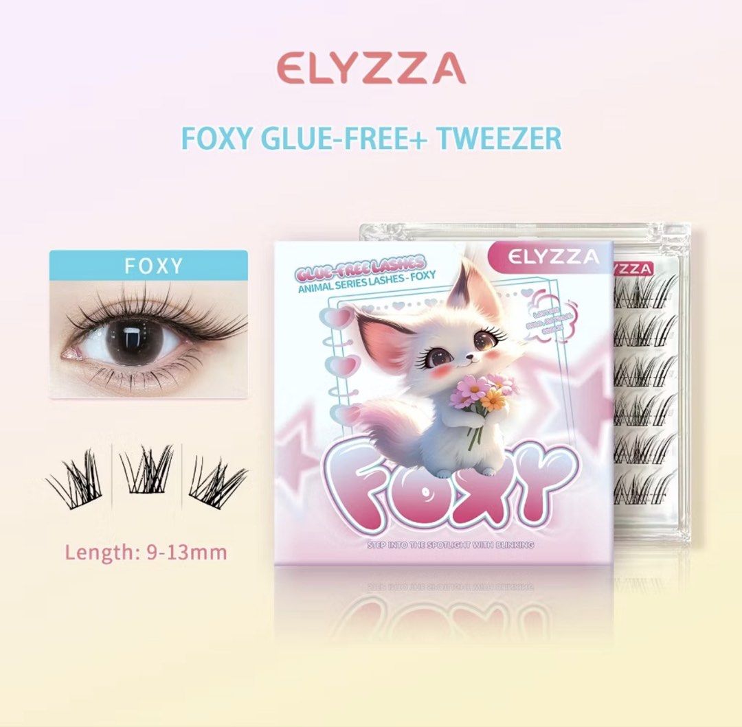 elyzza foxy cluster lashes (Category: Makeup) located in Marikina City. Submitted by aetzyscart (Listing ID 1451233980, Image 1). Description: used one set only, but it doesn’t match my eye shape still has 5 sets of lashes inside.