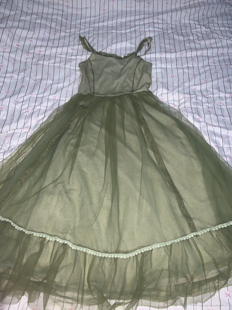 fairy green dress lolita (Kategori: Gaun & Rok) berada di Kediri. Dikirim oleh royalearth (ID iklan 1451154851, Gambar 2). Deskripsi: .