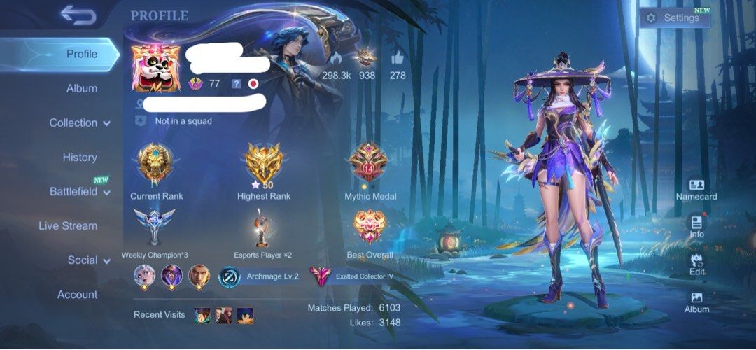 FS Ml Account! (Category: Others) located in Cabanatuan. Submitted by mich456 (Listing ID 1451163366, Image 1). Description: FS Ml Account! - Has all heroes - Decent skins - Has decent wr - Almost near in getting a legend skin Pm me for the price or we can negotiate. .
