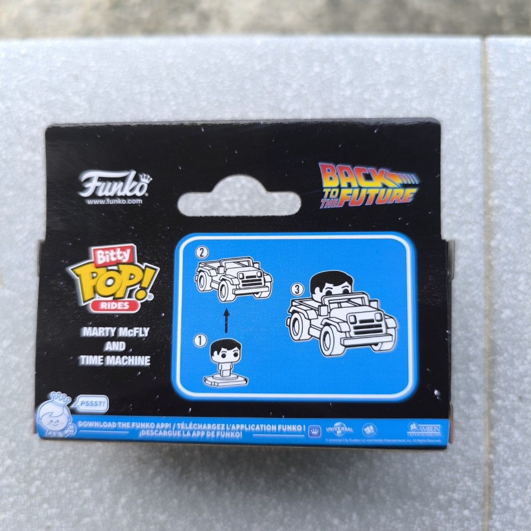 Funko Bitty Pop! Rides: Marty Mcfly and Time Machine (Category: Designer & Blind Box Toys) located in Santa Maria. Submitted by pepperronii (Listing ID 1451156485, Image 3). Description: 💙 Funko Bitty Pop! Rides: Marty Mcfly and Time Machine 💙 RFS: Need Funds 💙 Authentic Funko Bitty Pop! 💙 Slightly Loose Box when bought. 💙 NO reserve/Ghost buyers 💙Loc: Sta. Maria Bulacan 💙MOD: Shipping fee will be shouldered by the buyer/via Lalamove/Tokto