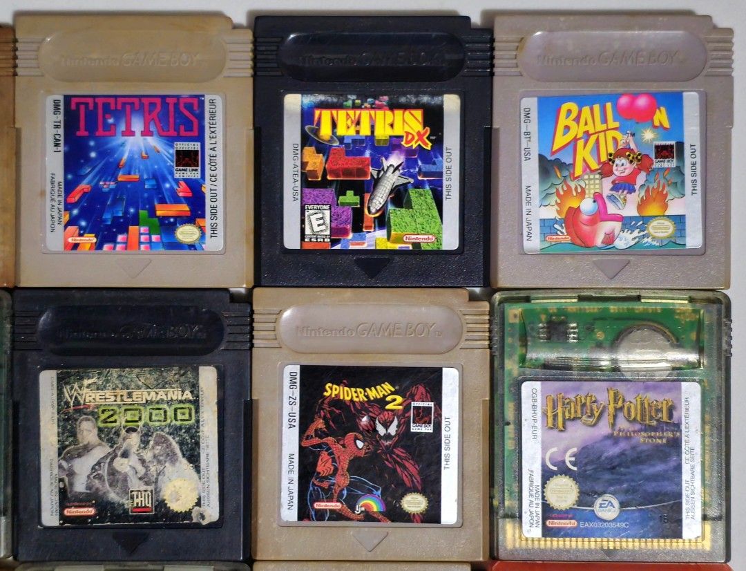 Gameboy Cartridges (All Authentic) (Category: Nintendo) located in Santa Rosa. Submitted by j.r.constantino (Listing ID 1445921027, Image 3). Description: 📣 For sale Original GB/GBC Games 📣 🏷️ Wario Land: Super Mario Land 3 (relabel) - ₱800 🏷️ Super Mario Land (relabel) - ₱700 🏷️ Dr. Mario -₱ 450 🏷️ Tetris - ₱600 🏷️ Tetris DX - ₱1,200 🏷️ Balloon Kid - ₱600 🏷️ Super Battletank - ₱500 🏷️ Space Invaders - SOLD 🏷️ Dragon Ball Z Legendary S