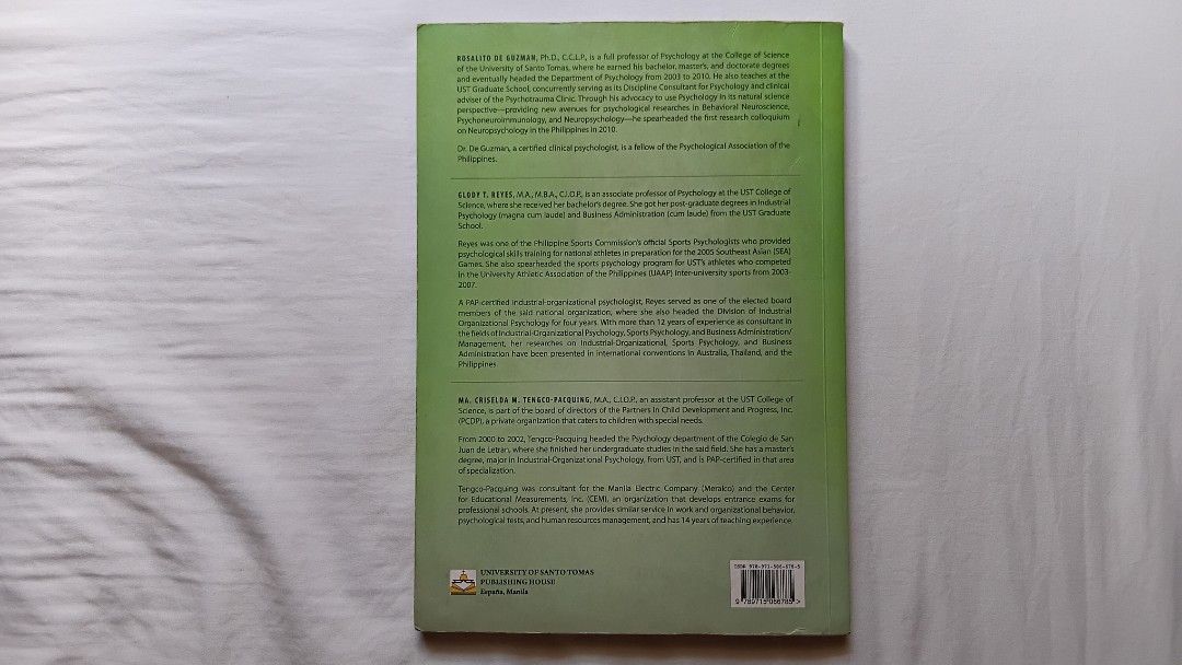 "General Psychology: A Bird's Eye View" (2012) (Category: Textbooks) located in Antipolo. Submitted by imperial_trader (Listing ID 1451159812, Image 3). Description: - RFS: personal emergency *NEGOTIABLE/OPEN TO OFFERS as well - offers will be considered until a deal is made (items are delivered to the buyer and payment is made) - auto accept price: Php 100 -Author/s: De Guzman, Rosalito G., et al. - good condition - this is an older edition - go