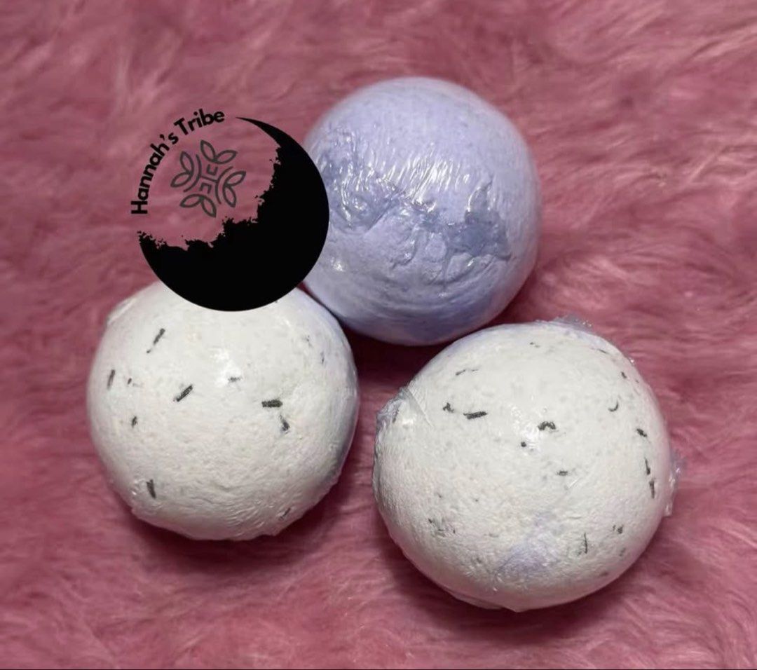 Hannah's Tribe Lavender & Herbal Bath Bombs Set (Category: Bath) located in General Trias. Submitted by youractualanna (Listing ID 1451186807, Image 2). Description: PLS CHECK MY RATINGS FOR YOUR PEACE OF MIND. This is a bigger size, pls see photo for the size. 1 bath bomb is good for single bathtub. To cleanse your body to negative energy and relax your mind. I personally use din if I feel so drained and need ko mag-isip bat bigla-bigla ako naii