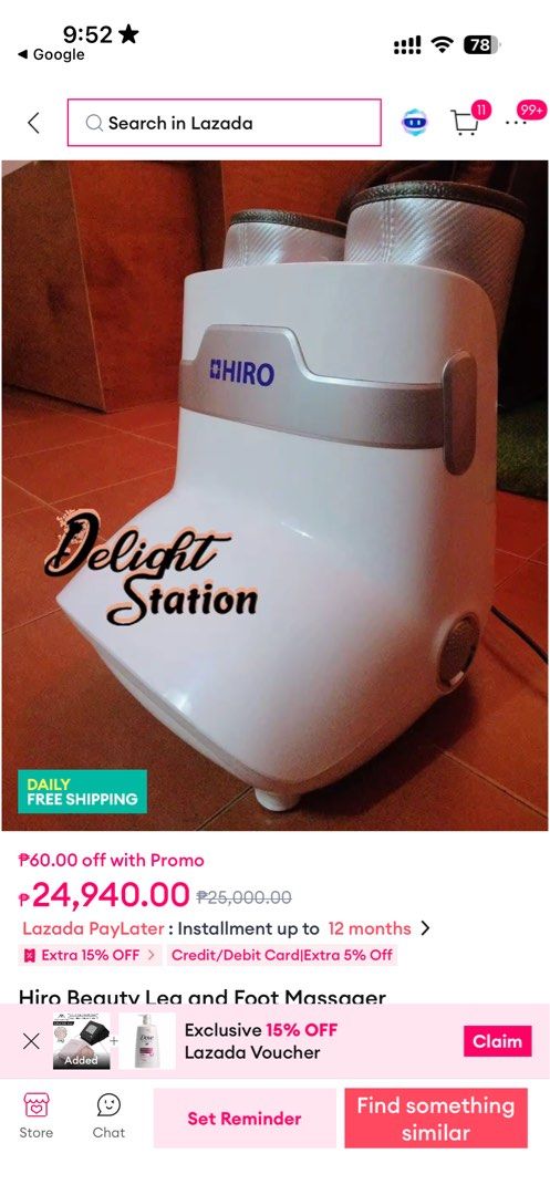 HIRO FOOT MASSAGER (Category: Massage Devices) located in Manila. Submitted by elizurabalos (Listing ID 1451279080, Image 2). Description: HIRO FOOT MASSAGER no issue sa performance No box What you see is what you get Mall price 24,940 Rfs no need Imus loc.