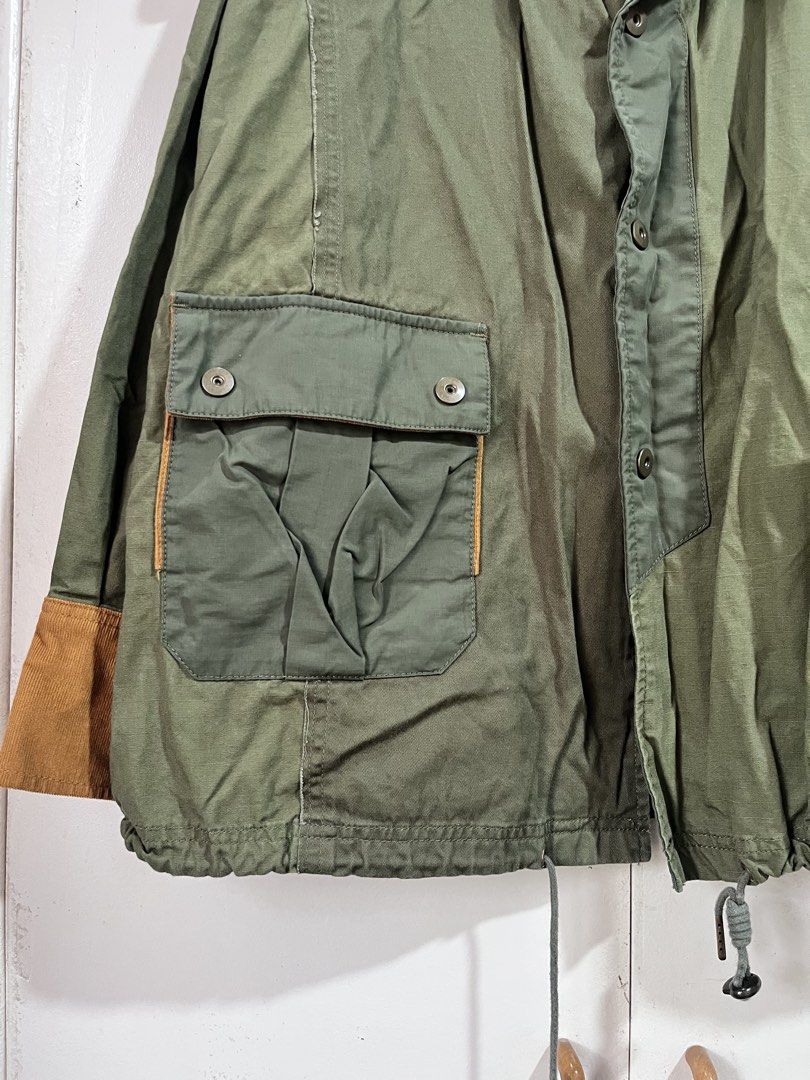 Initial Patchwork Jacket (Category: Coats, Jackets and Outerwear) located in Baguio. Submitted by lovelemons (Listing ID 1451203804, Image 3). Description: Initial Patchwork Jacket Shoulders 22" Length 23.5" Width 27" Sleeves 18".