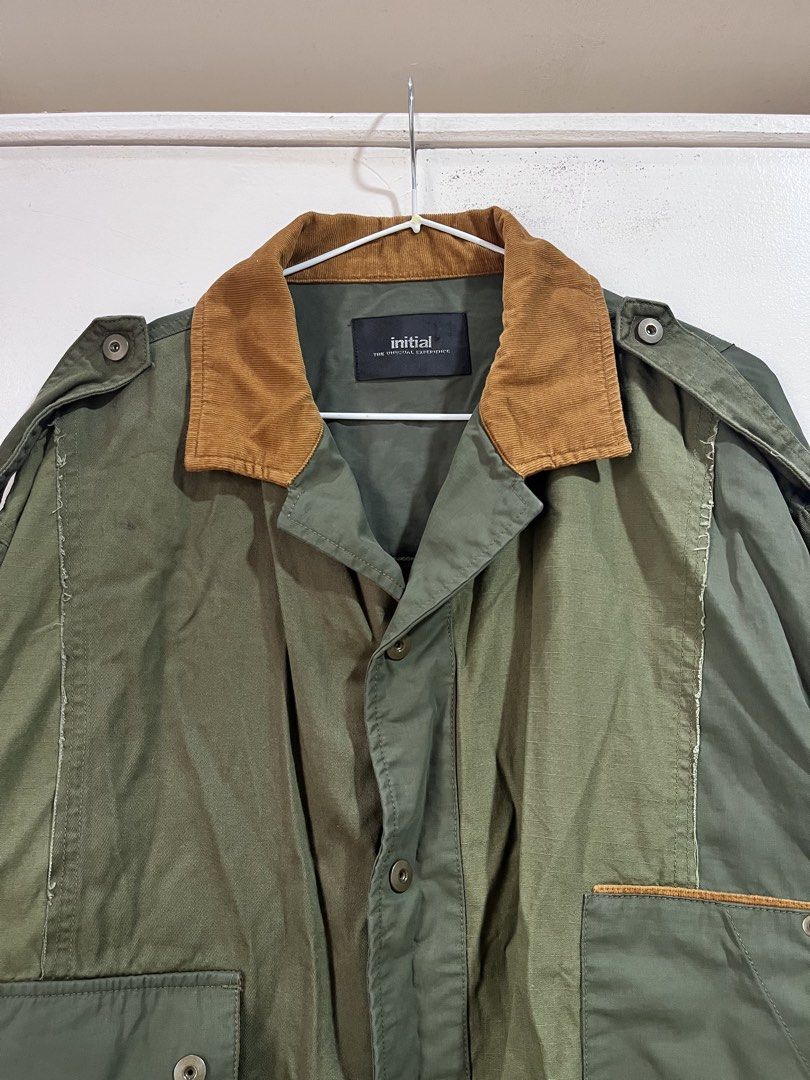 Initial Patchwork Jacket (Category: Coats, Jackets and Outerwear) located in Baguio. Submitted by lovelemons (Listing ID 1451203804, Image 2). Description: Initial Patchwork Jacket Shoulders 22" Length 23.5" Width 27" Sleeves 18".